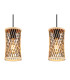 Mali Bar Pendant Ceiling Light Matt Black 3x E27-4