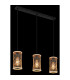 Mali Bar Pendant Ceiling Light Matt Black 3x E27-5