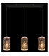 Mali Bar Pendant Ceiling Light Matt Black 3x E27-6