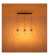 Mali Bar Pendant Ceiling Light Matt Black 3x E27-7