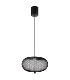 Astari Wire Frame Pendant Ceiling Light Matt Black LED 2700K-2