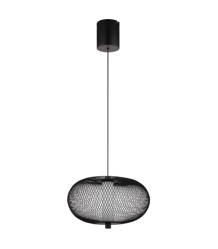 Astari Wire Frame Pendant Ceiling Light Matt Black LED 2700K-2