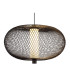 Astari Wire Frame Pendant Ceiling Light Matt Black LED 2700K-3