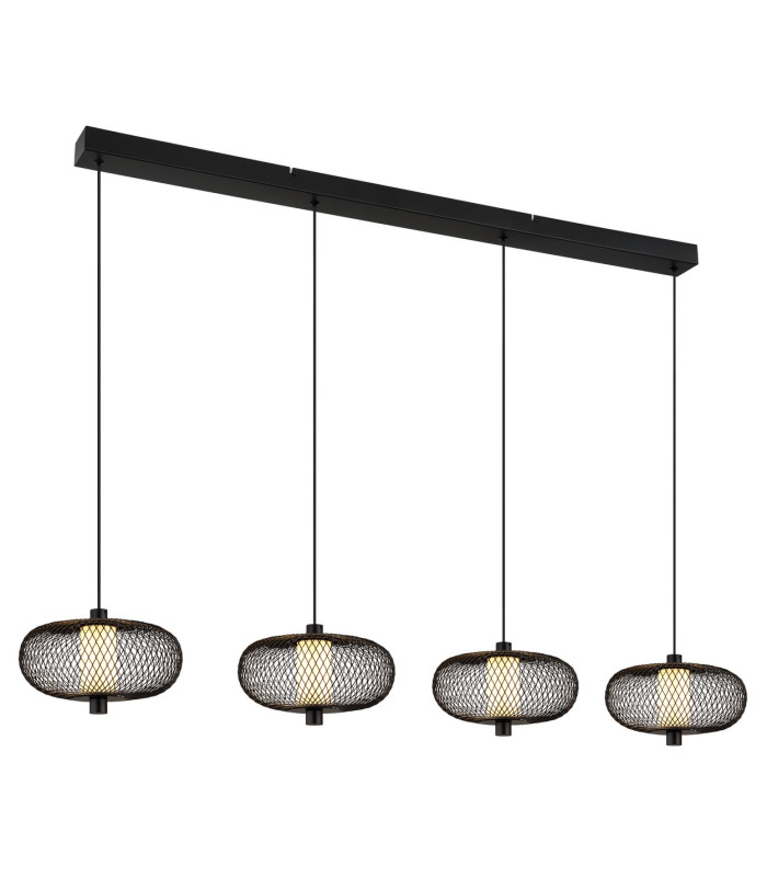 Astari Bar Pendant Ceiling Light Matt Black LED 2700K-1