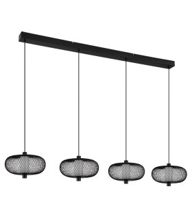 Astari Bar Pendant Ceiling Light Matt Black LED 2700K-2
