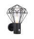 Horace PIR Outdoor Wall Lamp Black IP44 1x E27 2700K-1