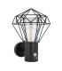 Horace PIR Outdoor Wall Lamp Black IP44 1x E27 2700K-2