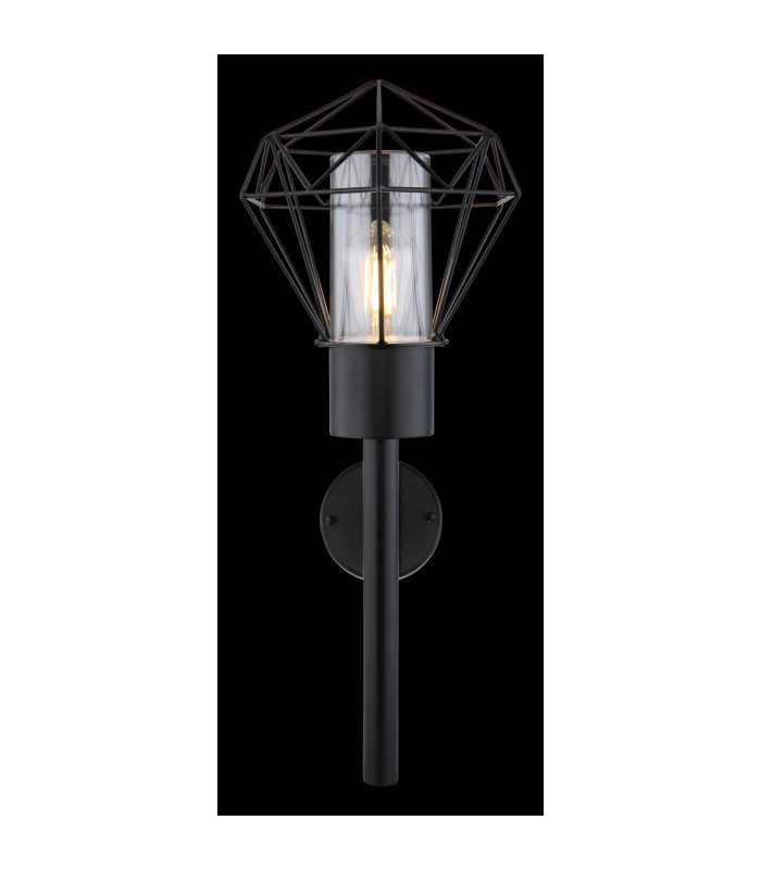 Horace Torch Outdoor Wall Lamp Black IP44 1x E27-6