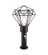 Horace PIR Outdoor Pedestal Light Black IP44 1x E27-1