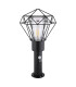 Horace PIR Outdoor Pedestal Light Black IP44 1x E27-2