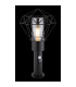 Horace PIR Outdoor Pedestal Light Black IP44 1x E27-4