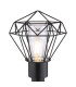 Horace Outdoor Pedestal Light Black IP44 1x E27-3