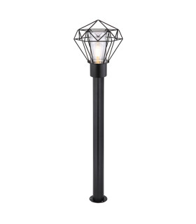 Horace Outdoor Bollard Black IP44 1x E27-1