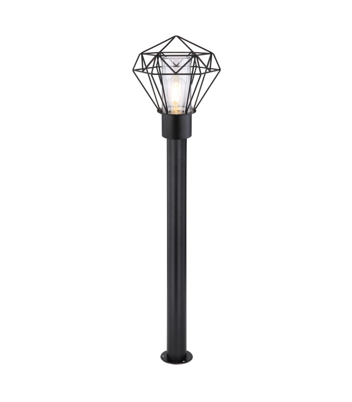 Horace Outdoor Bollard Black IP44 1x E27-1