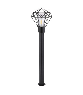 Horace Outdoor Bollard Black IP44 1x E27-2