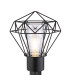 Horace Outdoor Bollard Black IP44 1x E27-3