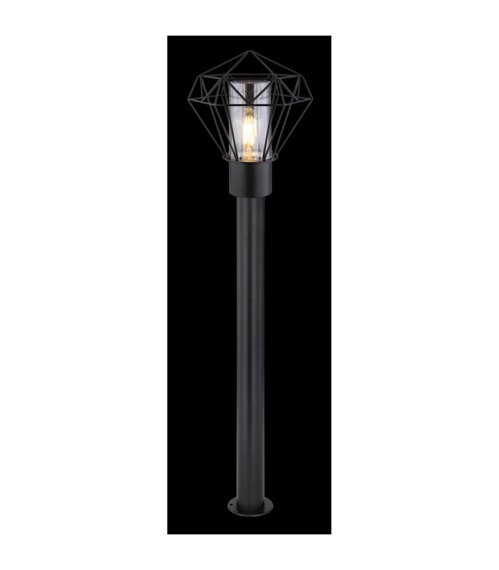 Horace Outdoor Bollard Black IP44 1x E27-4