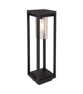 Candela Outdoor Bollard Matt Black IP44 1x E27-1