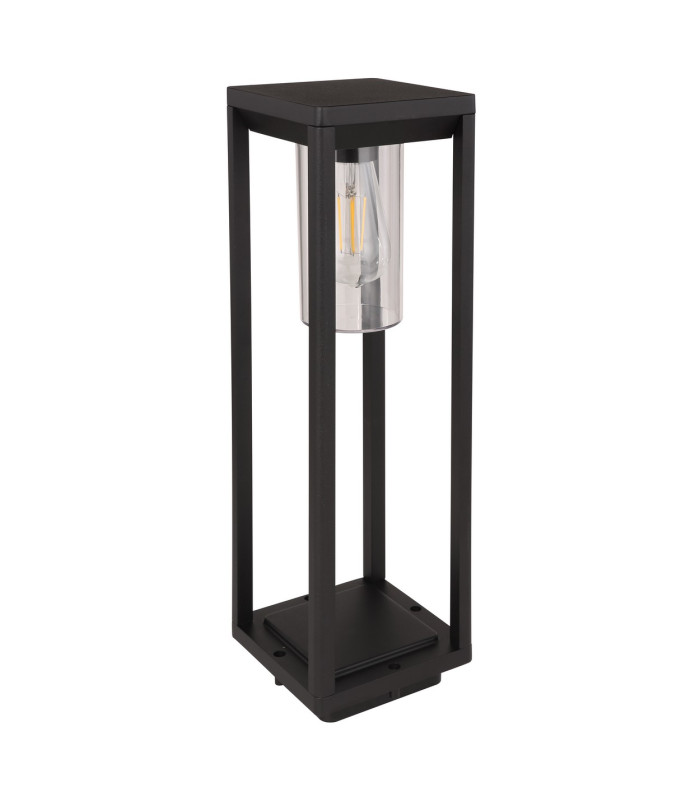 Candela Outdoor Bollard Matt Black IP44 1x E27-2