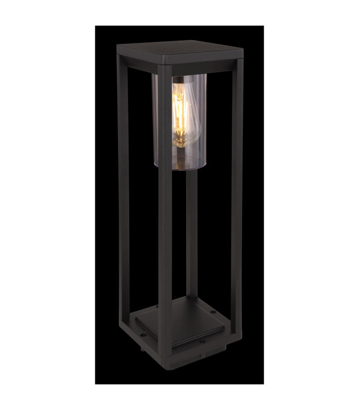 Candela Outdoor Bollard Matt Black IP44 1x E27-5