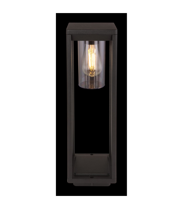 Candela Outdoor Bollard Matt Black IP44 1x E27-6