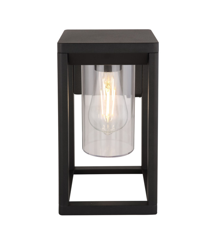 Candela Outdoor Wall Lantern Matt Black IP44 1x E27 2700K-3