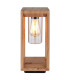 Candela Outdoor Pedestal Light Wood Look IP44 1x E27-3