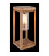 Candela Outdoor Pedestal Light Wood Look IP44 1x E27-5