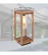 Candela Outdoor Pedestal Light Wood Look IP44 1x E27-11