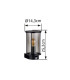 Gracey Outdoor Wall Lantern Matt Black IP54 Smoke Glass Shade 1x E27-7