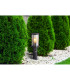 Gracey Outdoor Pedestal Light Matt Black IP54 Smoke Glass Shade 1x E27 Dawn Dusk Sensor-7