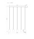 Minara Bar Pendant Ceiling Light Matt Black Glass Shade 5x LED 3000K-10