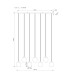 Minara Rectangle Cluster Pendant Ceiling Light Matt Black Glass Shade 6x LED 3000K-11