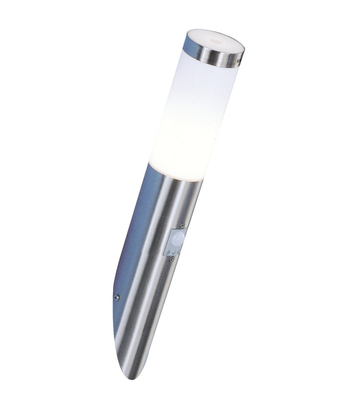 Boston PIR Outdoor Modern Wall Lamp Stainless Steel IP44 1x E27 3000K Dawn Dusk Sensor-4
