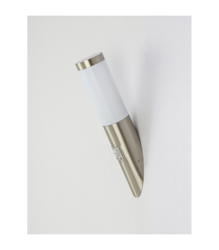 Boston PIR Outdoor Modern Wall Lamp Stainless Steel IP44 1x E27 3000K Dawn Dusk Sensor-11