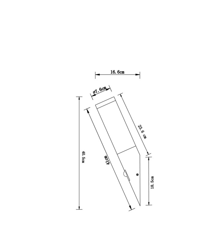 Boston PIR Outdoor Modern Wall Lamp Stainless Steel IP44 1x E27 3000K Dawn Dusk Sensor-13