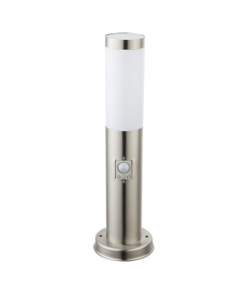 Boston Led PIR Outdoor Pedestal Light Stainless Steel IP44 1x E27 3000K Dawn Dusk Sensor-2