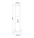 Boston Led PIR Outdoor Pedestal Light Stainless Steel IP44 1x E27 3000K Dawn Dusk Sensor-12