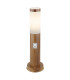 Boston PIR Outdoor Pedestal Light Wood Look IP44 1x E27 Dawn Dusk Sensor-1