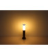 Boston PIR Outdoor Pedestal Light Wood Look IP44 1x E27 Dawn Dusk Sensor-3