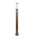 Boston PIR Outdoor Bollard Wood Look IP44 1x E27 Dawn Dusk Sensor-2