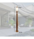 Boston PIR Outdoor Bollard Wood Look IP44 1x E27 Dawn Dusk Sensor-6