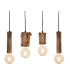 Tronco Bar Pendant Ceiling Light Black 4x E27