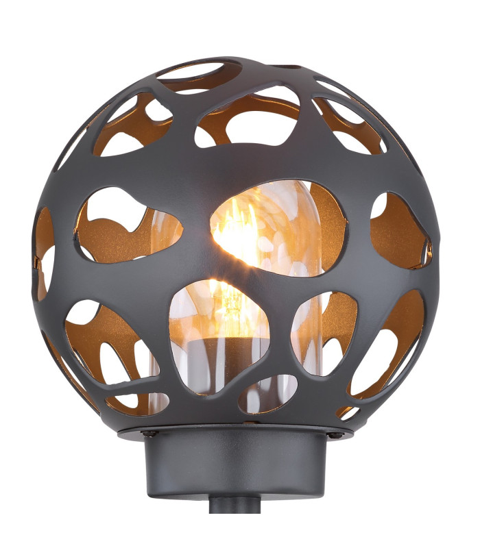 Hilario Outdoor Globe Wall Lamp Anthracite IP44 1x E27-4