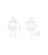 Hilario Outdoor Globe Wall Lamp Anthracite IP44 1x E27-8