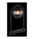 Michael Outdoor Pedestal Light Matt Black IP44 Smoke Glass Shade 1x E27-4