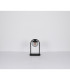 Michael Outdoor Pedestal Light Matt Black IP44 Smoke Glass Shade 1x E27-8