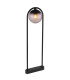 Michael Outdoor Bollard Matt Black IP44 Smoke Glass Shade 1x E27-1