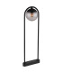 Michael Outdoor Bollard Matt Black IP44 Smoke Glass Shade 1x E27-2