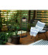 Michael Outdoor Bollard Matt Black IP44 Smoke Glass Shade 1x E27-7